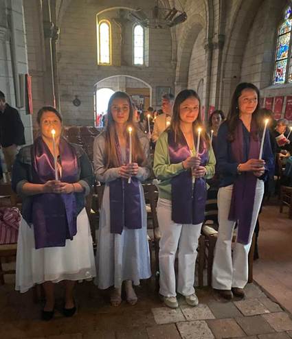 Samedi Saint � Veill�e Pascale. Entr�e des futures baptis�es